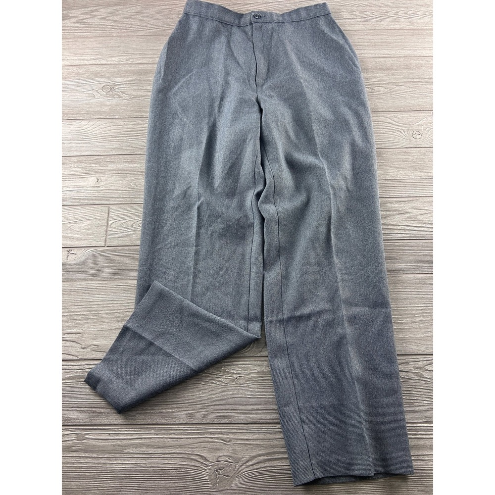 Vintage Levis Bend Over Gray Textured High Rise Straight Leg Dress Pants Size 18